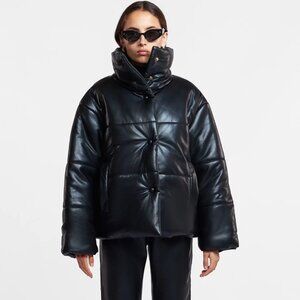Nanushka Hide Vegan Leather Puffer Jacket